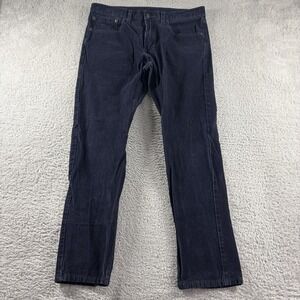 Levi 502 Corduroy Pants Mens 34x32 (Fits 34x28) Blue Preppy Retro
